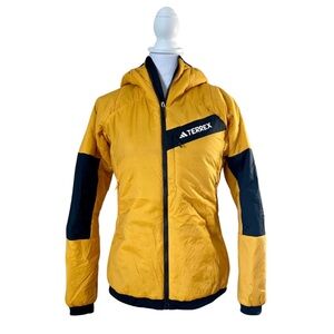 Adidas Terrex primaloft hooded Winter jacket yellow